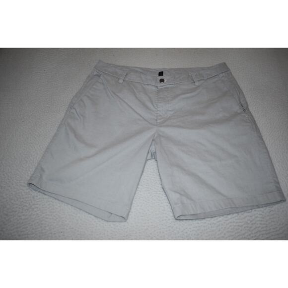 Lululemon Golf Shorts Mens Size 38 Wicking Performance Gray Nylon Cotton Stretch - Picture 2 of 7